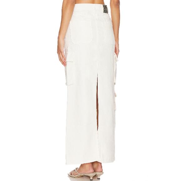 New ~ MOTHER DENIM ~ The Fun Dip Cargo Skirt Size 28 - Picture 2 of 10